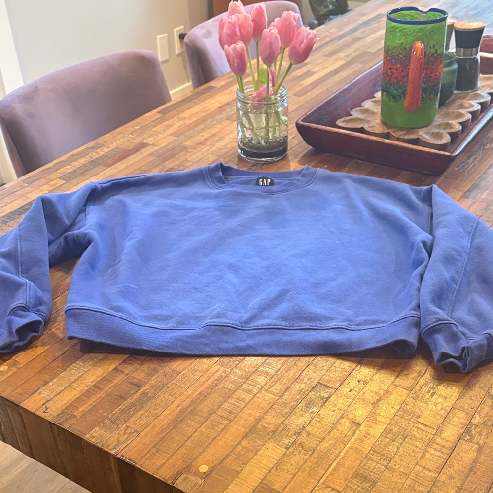 GAP Vibrant Blue Casual Sweatshirt